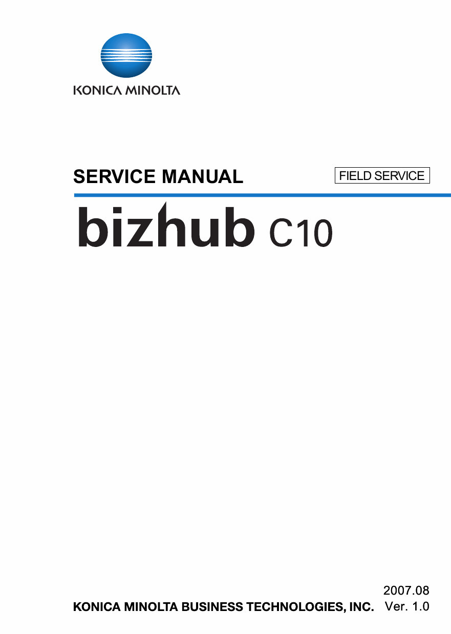 Konica-Minolta bizhub C10 FIELD-SERVICE Service Manual-1
